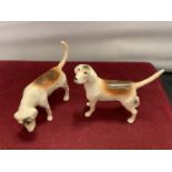 TWO BESWICK HOUNDS