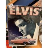 AN 'ELVIS' TIN METAL GARAGE SIGN