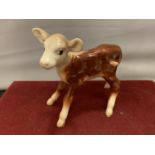 A BESWICK HEREFORD CALF