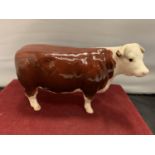 A BESWICK HEREFORD BULL CHAMPION OF CHAMPIONS