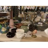 AN ECLECTIC MIX OF CERAMIC AND METAL WARE