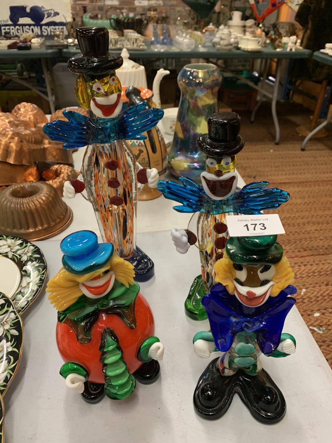 FOUR MURANO GLASS CLOWNS - Image 2 of 10