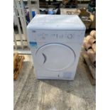 A WHITE BEKO TUMBLE DRYER BELIEVED IN WORKING ORDER BUT NO WARRANTY