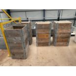 A LARGE QUANTITY OF WOODEN STACKING BOXES THIS ITEMS TO BE COLLECTED FROM THE WAREHOUSE AT BOSLEY