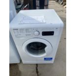 A WHITE INDESIT WASHING MACHINE BELIEVED WORKING BUT NO WARRANTY