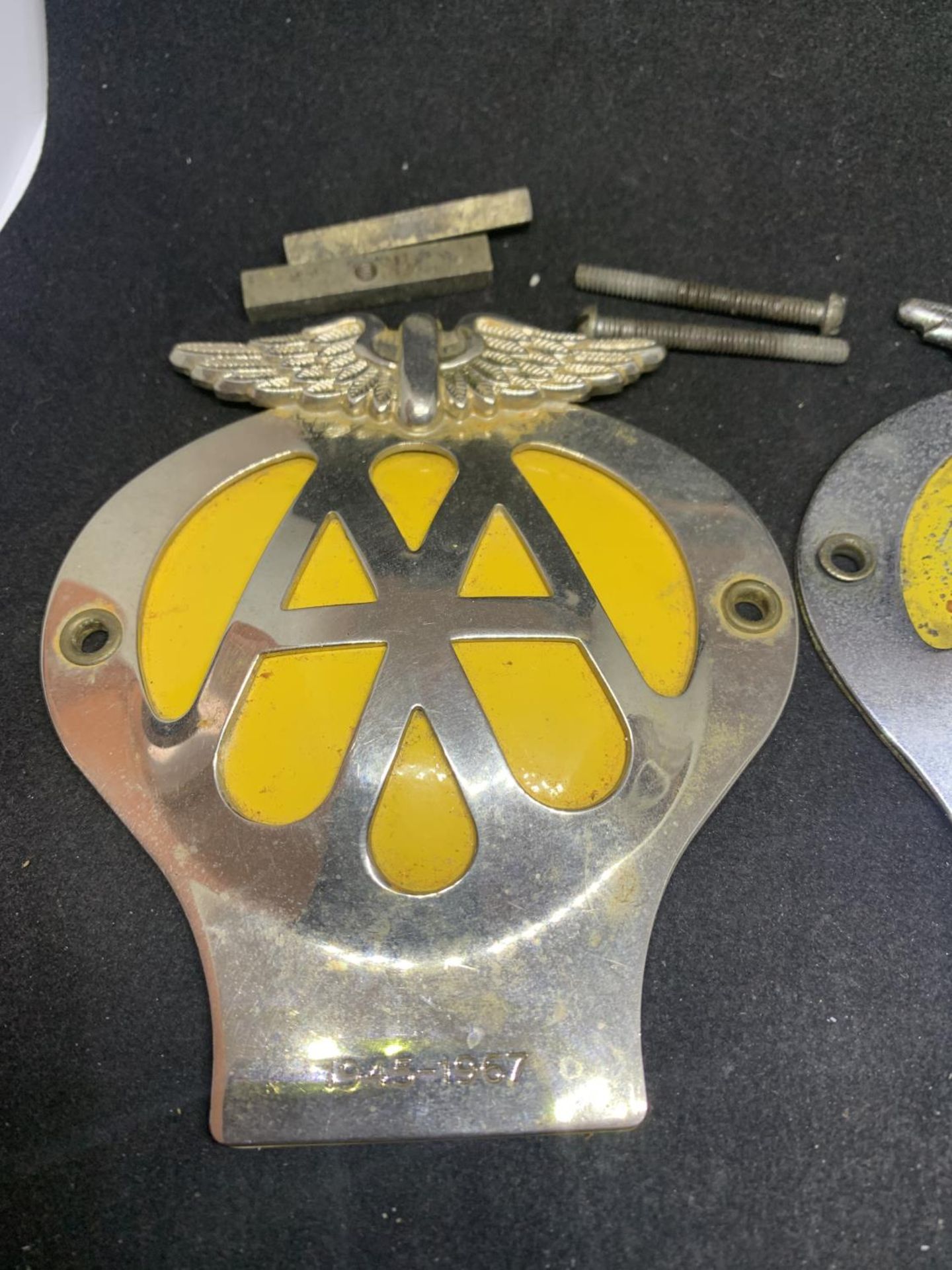 TWO AA CAR BADGES - Image 3 of 3