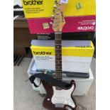 A WESTFIELD ELECTRIC GUITAR AND CASE BELIEVED IN WORKING ORDER BUT NO WARRANTY