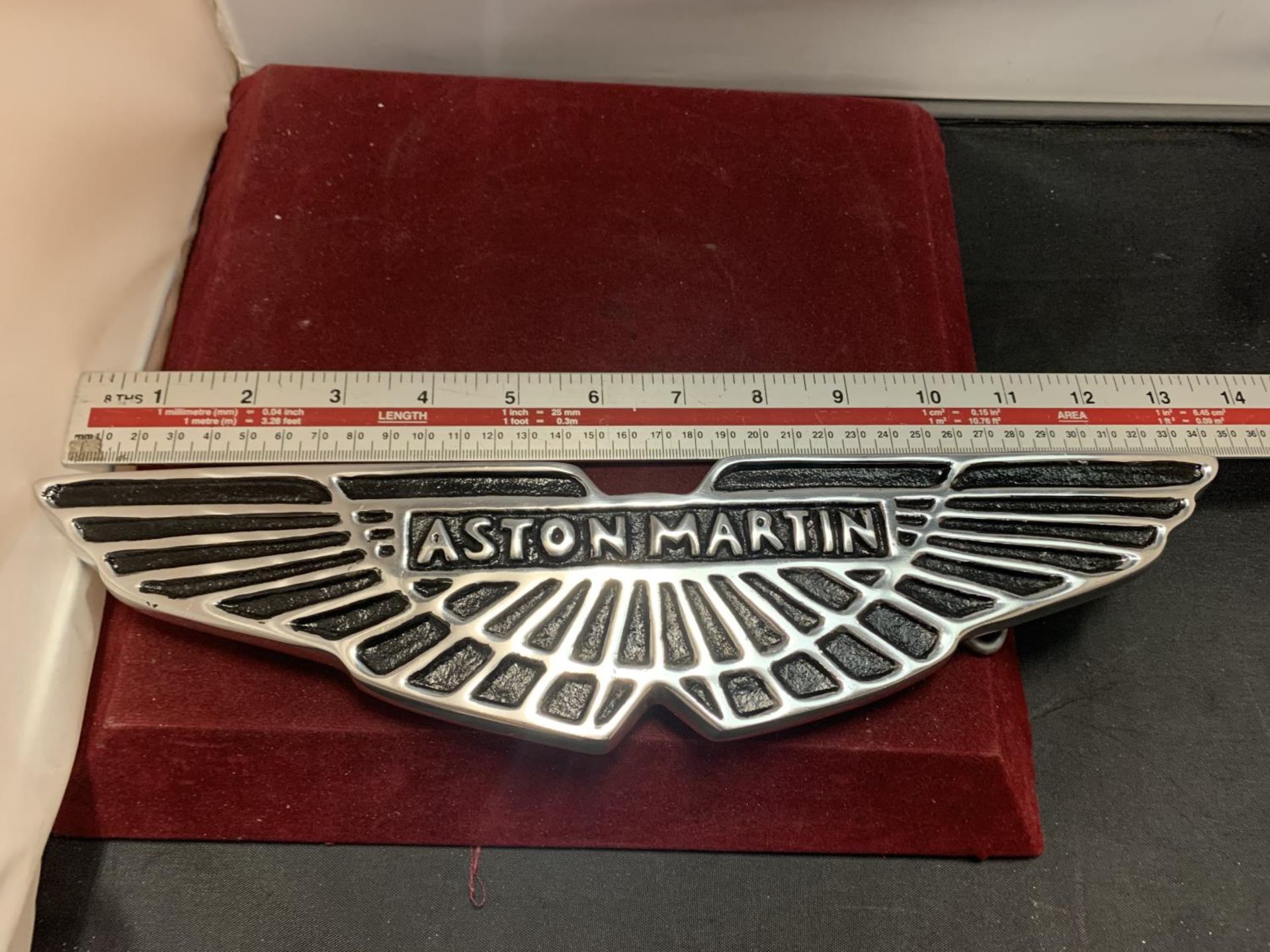 A CAST 'ASTON MARTIN' SIGN - Image 5 of 6