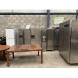 A GROUP OF EIGHT INDUSTRIAL FRIDGES FOR SPARES AND REPAIRS. THIS ITEMS TO BE COLLECTED FROM THE