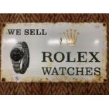 A ROLEX WATCHES SIGN