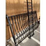 THREE SECTIONS OF CAST IRON RAILINGS