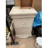 A HEAVY GRECIAN STYLE CHEST OF TWO DRAWERS THIS ITEMS TO BE COLLECTED FROM THE WAREHOUSE AT BOSLEY