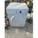 A WHITE BOSCH TUMBLE DRYER