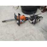 TWO STHIL CHAINSAWS, ONE REQUIRING REPAIR