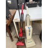THREE VARIOUS VACCUUM CLEANERS TO INCLUDE A BISSELL AND AN ELECTROLUX