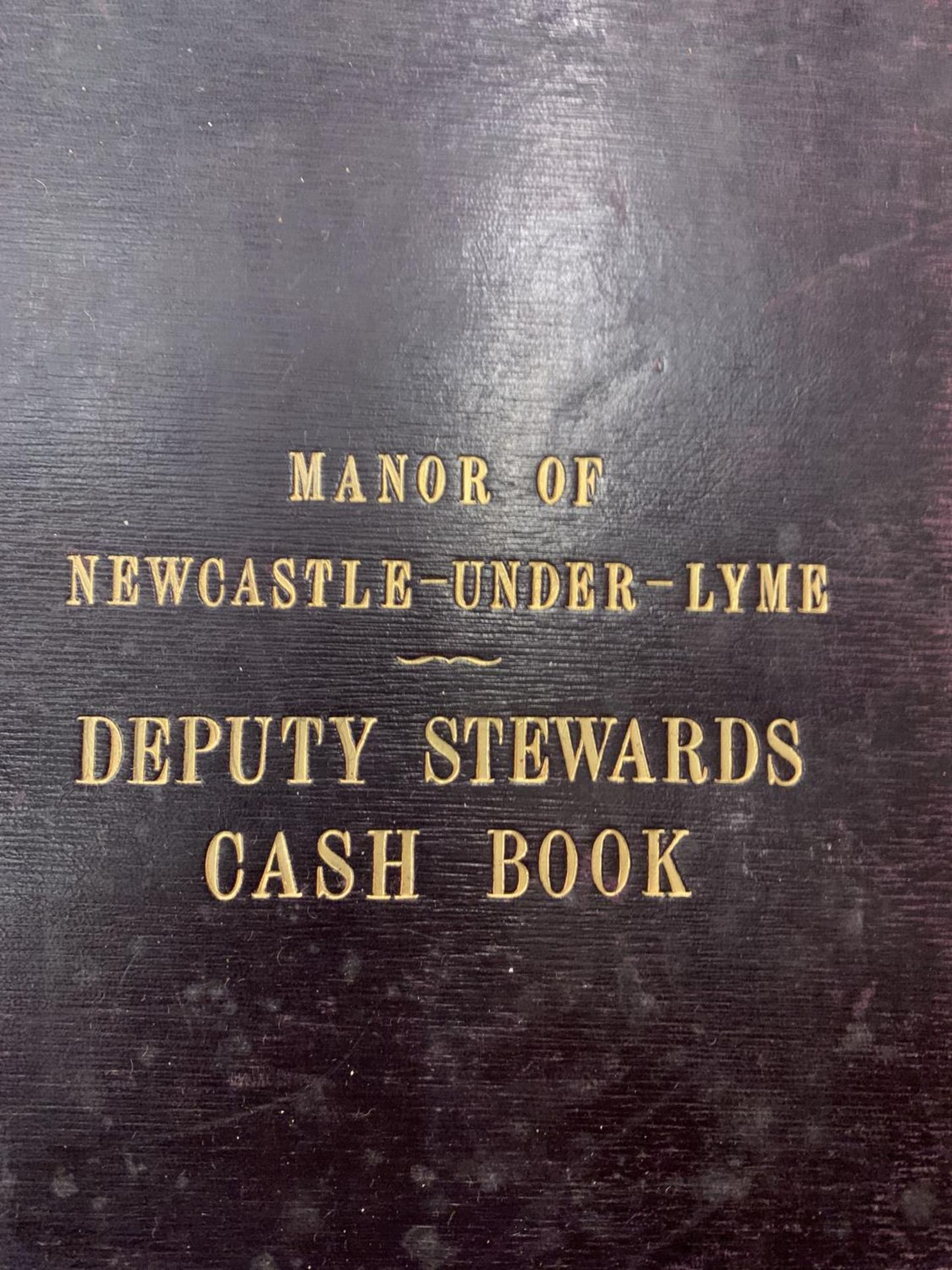 THREE EARLY HARDBACK MANOR OF NEWCASTLE UNDER LYME DEPUTY STEWARDS CASH BOOKS AND A WILL BOOK - Image 6 of 14