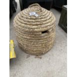 A TRADITIONAL BEEKEEPERS STRAW SKEP
