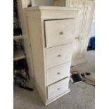 A GRECIAN STYLE FOUR DRAWER FILING CABINET THIS ITEMS TO BE COLLECTED FROM THE WAREHOUSE AT BOSLEY