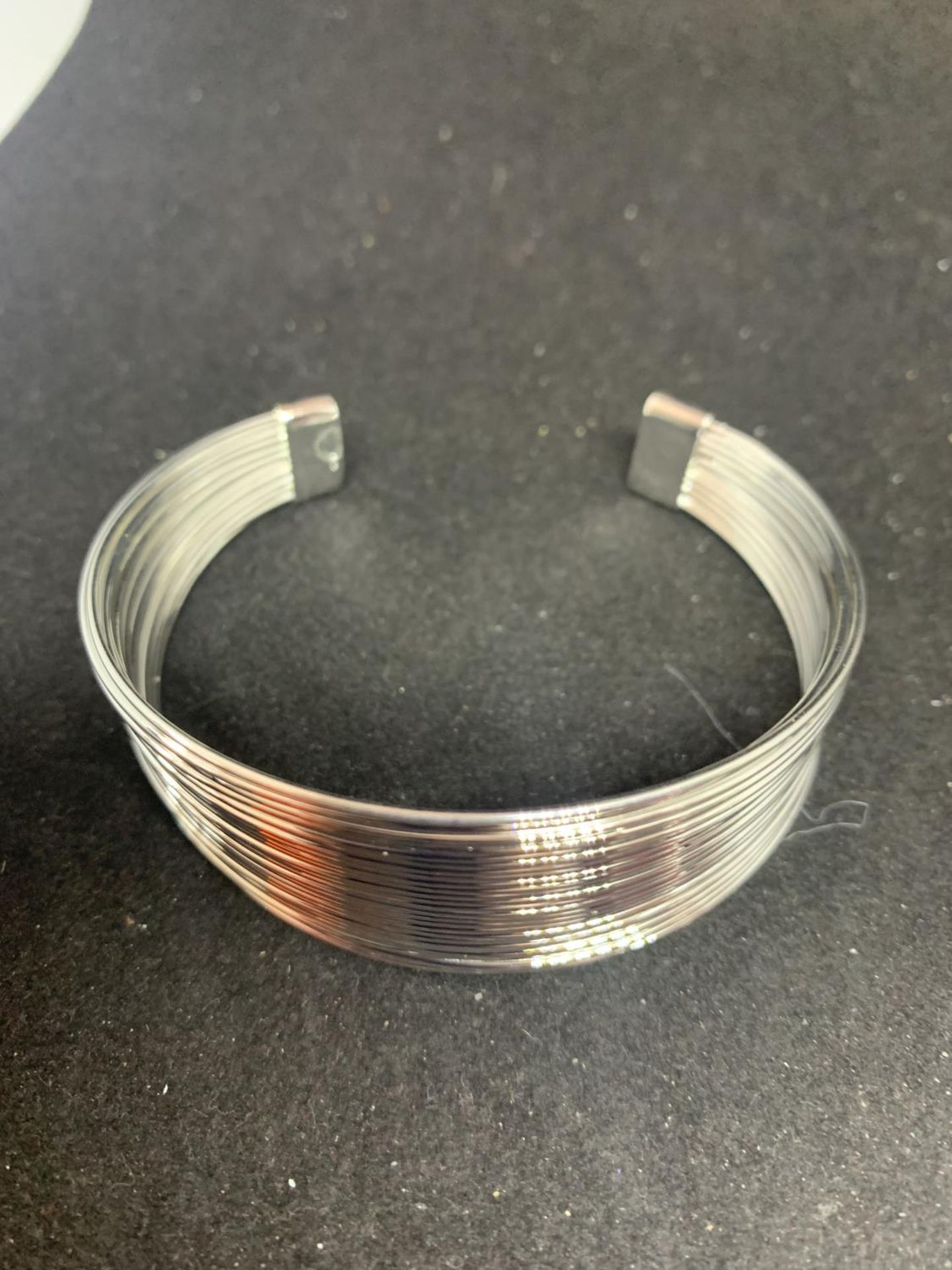 TWO SILVER BANGLES - Image 2 of 3