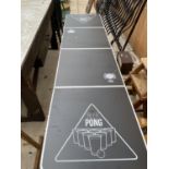 A FOLDING BEER PONG TABLE