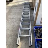 A 26 RUNG TWO SECTION ALLOY LADDER