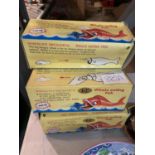 FIVE BOXED TIN PLATE MECHANICAL 'WHALE EATING FISH'