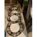 SIX ROYAL ALBERT 'LADY'S SLIPPER' SIDE PLATES