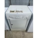 A WHITE BOSCH EXXCEL CONDENSER DRYER BELIEVED WORKING BUT NO WARRANTY