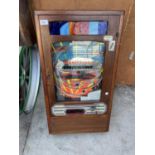 A VINTAGE BAGATELLE STYLE GAMES MACHINE