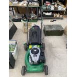 A GARDENLINE PETROL LAWN MOWER WITH GRASS BOX BELIEVED WORKING ORDER BUT NO WARRANTY
