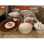 AN ASSORTMENT OF CHINA PLATES AND BOWLS