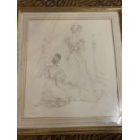 TWO JORGE CASTILLO LIMITED EDITION ETCHINGS OF ELEGANT LADIES