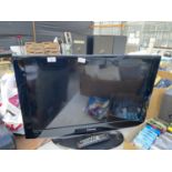 A SAMSUNG 32" TELEVISION WITH REMOTE CONTROL BELIEVED IN WORKING ORDER BUT NO WARRANTY