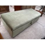 A GREEN DAY BED/ OTTOMAN