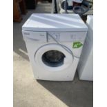 A WHITE PROACTION WASHING MACHINE BELIEVED WORKING BUT NO WARRANTY