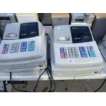 A PAIR OF ELECTRIC SHARP TILLS BELIEVED IN WORKING ORDER BUT NO WARRANTY