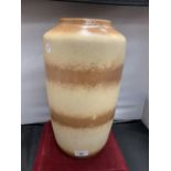 A LARGE WEST GERMAN CERAMIC GLAZED VASE H:38CM