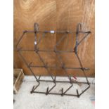 A VINTAGE CAST IRON DUTCH HARROW