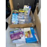 A LARGE QUANTITY OF INK CARTRIDGES, PHOTO PAPER ETC