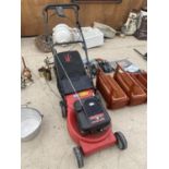 A LAWNFLITE PETROL LAWN MOWER WITH GRASS BOX