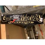 A METAL 'GAS MONKEY' SIGN