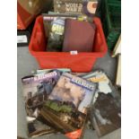 A COLLECTION OF HISTORY OF RAILWAYS MAGAZINES, BRAND NEW WORLD WAR II DVD BOX SET AND A LEDGER