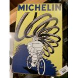 A MICHELIN METAL SIGN 20 CM X 30 CM