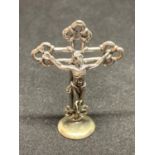 A SILVER CONTINENTAL CRUCIFIX