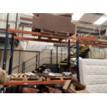A QUANTITY OF 13 SECTIONS OF METAL WAREHOUSE RACKING FOR PALLETS THIS ITEMS TO BE COLLECTED FROM THE