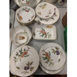 A COLLECTION OF ROYAL WORCESTER PORCELAIN DINNER WARE IN THE EVESHAM DESIGN