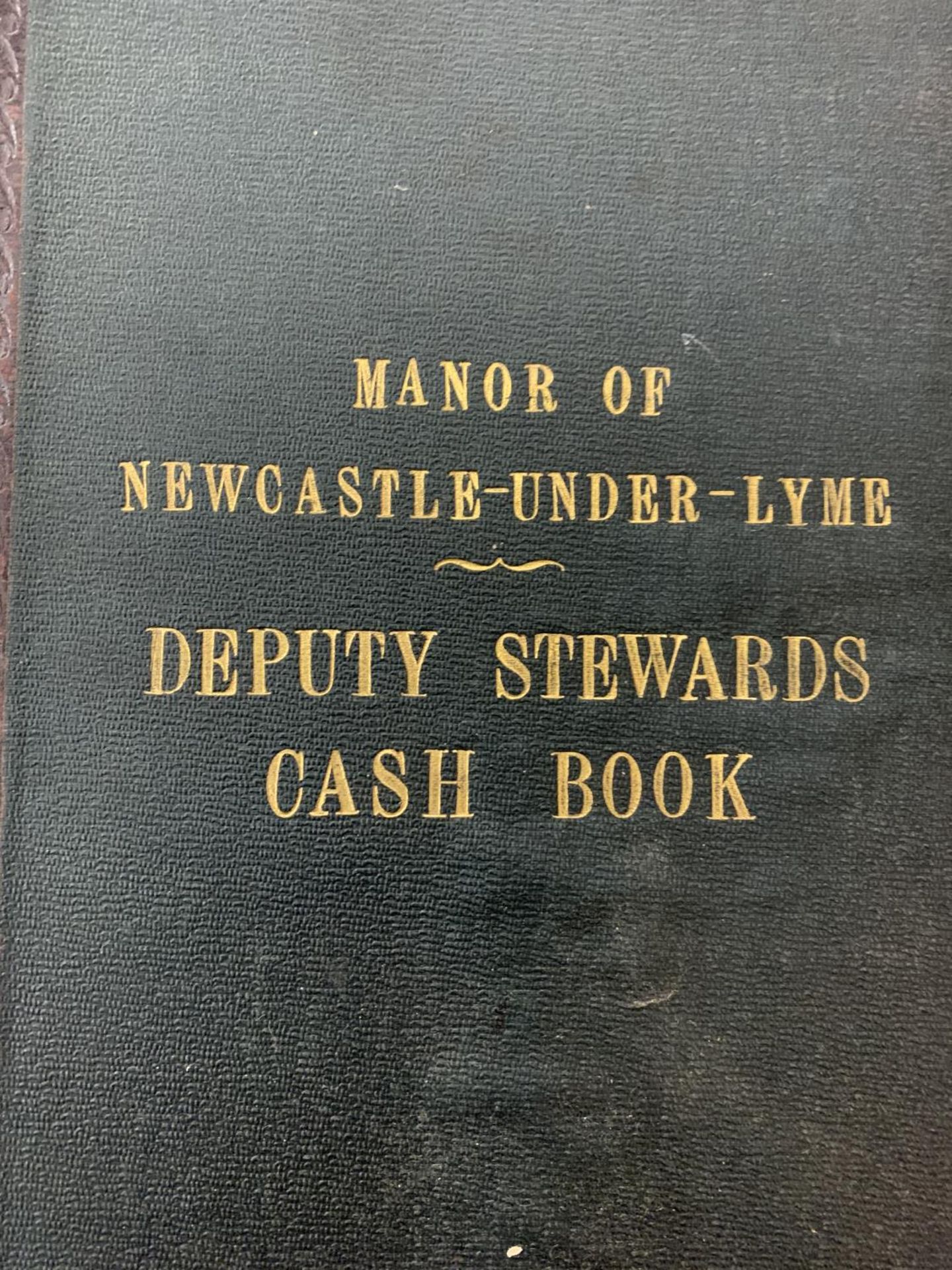 THREE EARLY HARDBACK MANOR OF NEWCASTLE UNDER LYME DEPUTY STEWARDS CASH BOOKS AND A WILL BOOK - Image 3 of 14