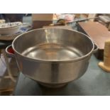 A VINTAGE STAINLESS STEEL CHURN TOP MILK FILTER