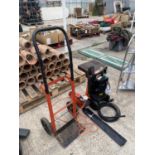 A SACK TRUCK, HEDGE TRIMMER AND PRESSURE WASHER
