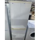 A WHITE CURRYS ESSENTIAL UPRIGHT FRIDGE FREEZER BELIEVED WORKING BUT NO WARRANTY